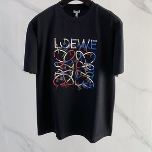 Loewe Black Multicolor Anagram Logo T-Shirt